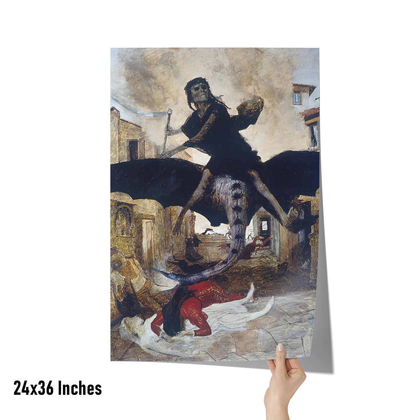 THE PLAGUE BY ARNOLD BÖCKLIN MATTE POSTER