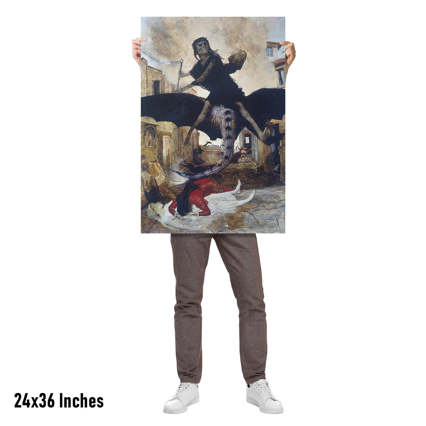 THE PLAGUE BY ARNOLD BÖCKLIN MATTE POSTER
