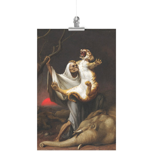 THE POWER OF DEATH BY WILLIAM HOLBROOK BEARD MATTE POSTER