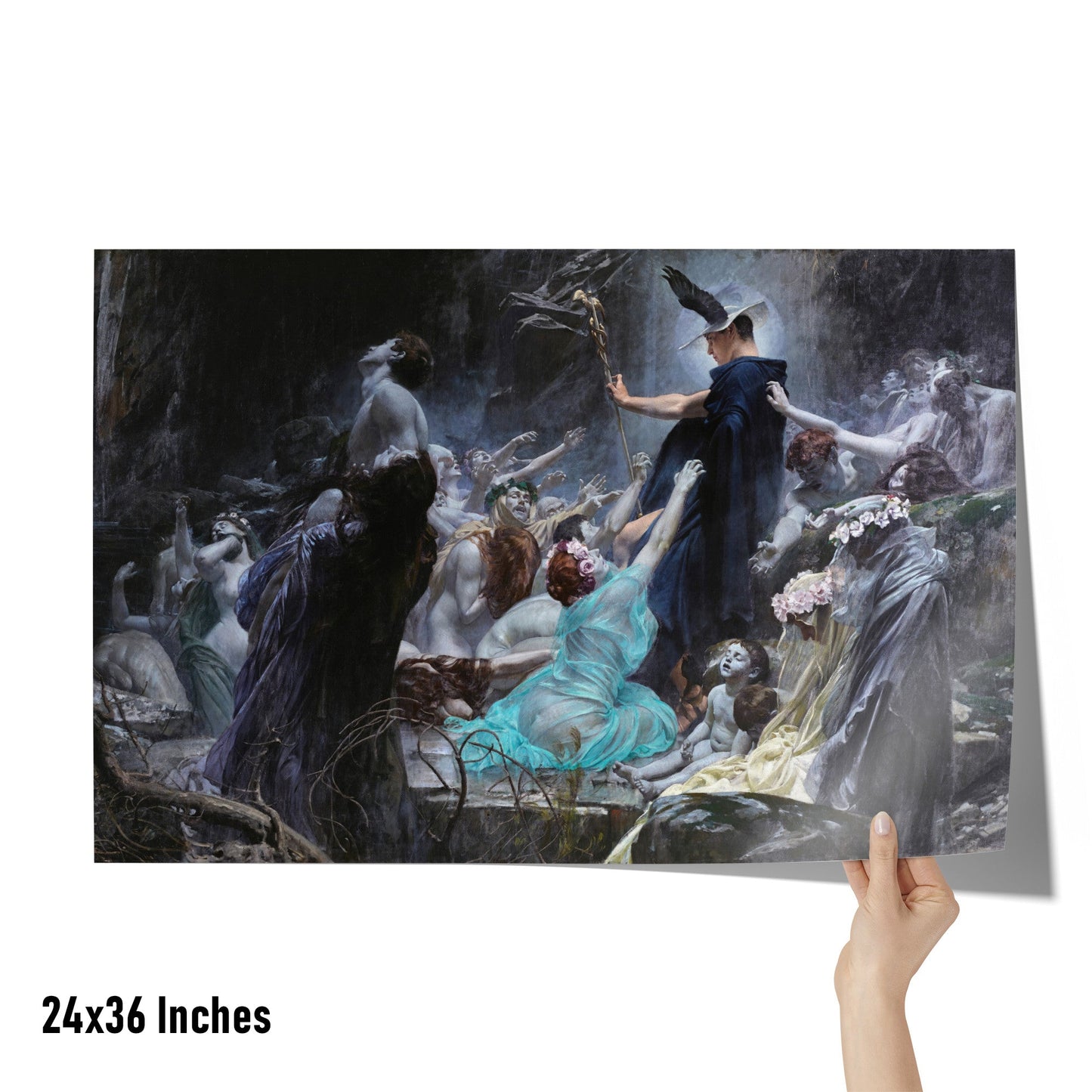 THE SOULS OF ACHERON BY ADOLF HIRÉMY-HIRSCHL MATTE POSTER