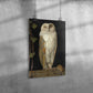 THE WHITE OWL BY WILLIAM JAMES WEBBE MATTE POSTER