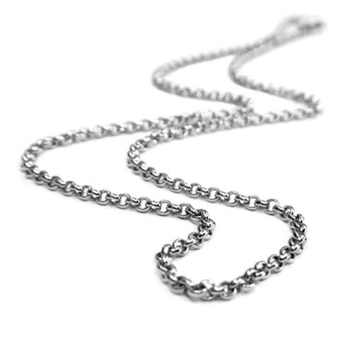 STERLING SILVER CHAIN - THICK ROLO