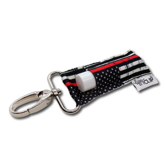 THIN RED LINE LIPPYCLIP® LIP BALM HOLDER