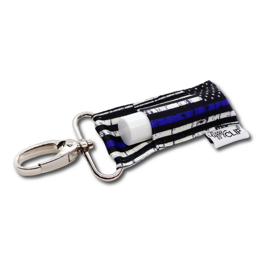 THIN BLUE LINE LIPPYCLIP® LIP BALM HOLDER
