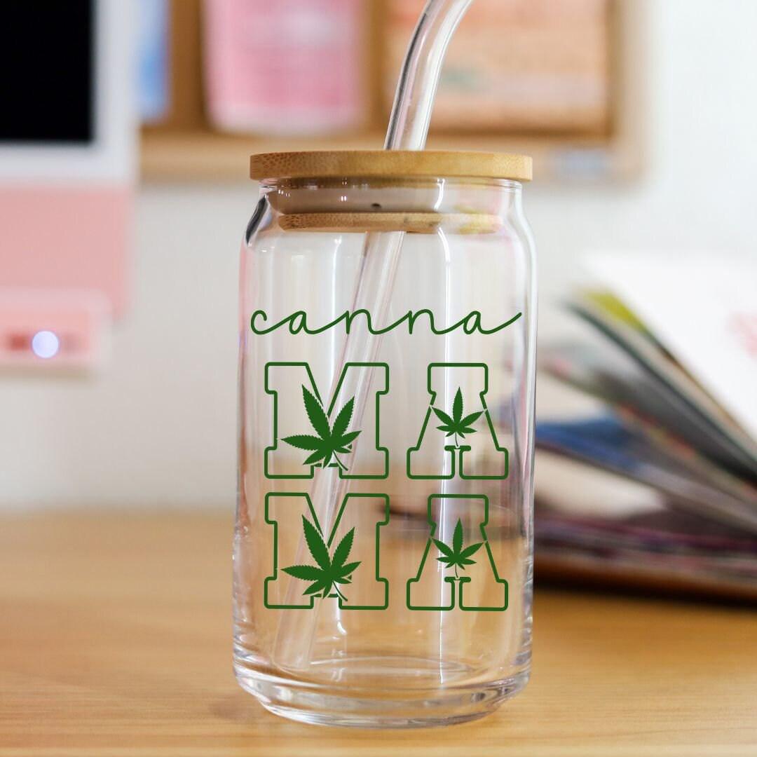 THIRSTY GLASS CAN CUP FOR POTHEAD