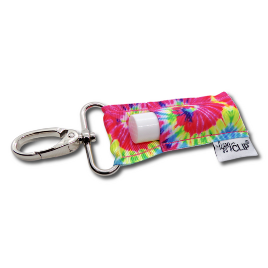 TIE DYE LIPPYCLIP® LIP BALM HOLDER