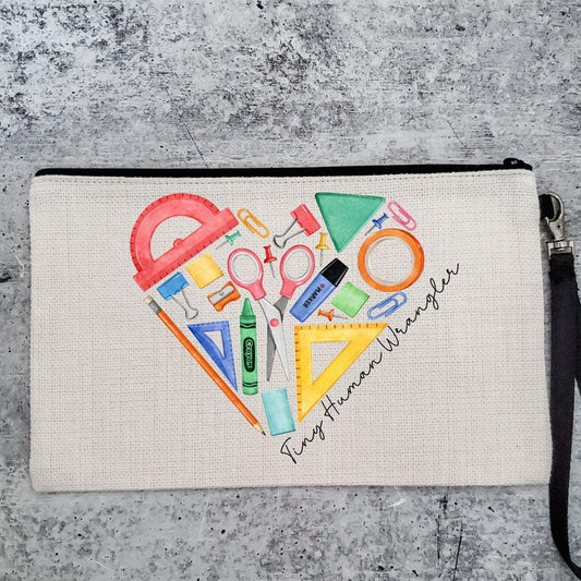 TINY HUMAN WRANGLER MAKE-UP BAG FOR TEACHER