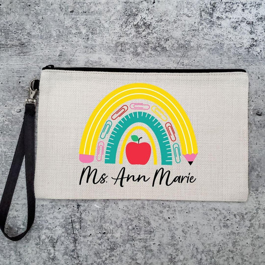 TINY HUMAN WRANGLER PERSONALIZED PENCIL CASE FOR TEACHER