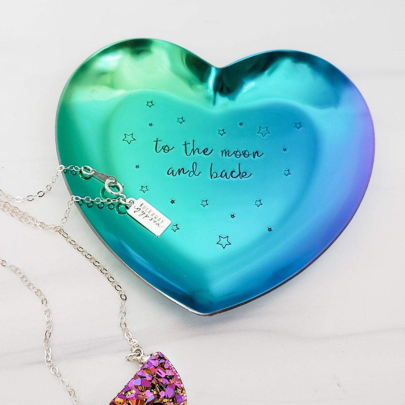 TO THE MOON AND BACK CELESTIAL TRINKET DISH