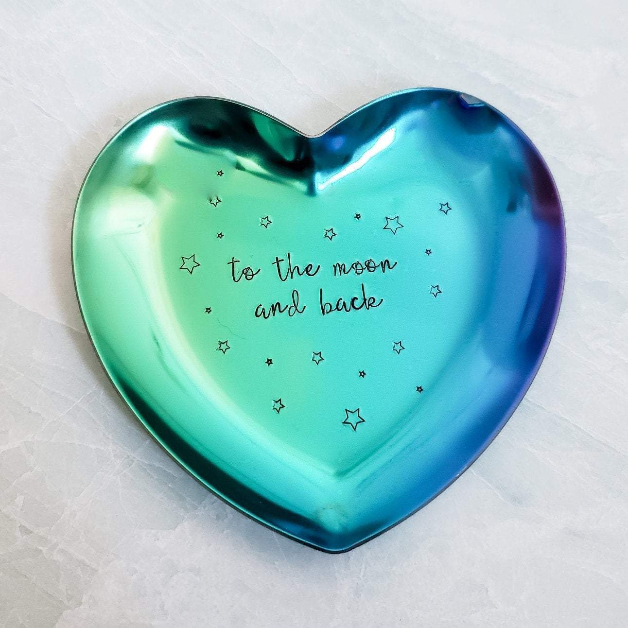 TO THE MOON AND BACK CELESTIAL TRINKET DISH