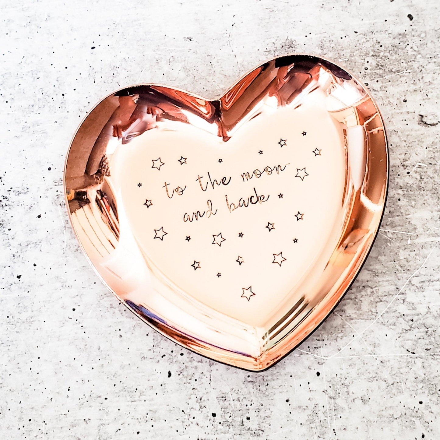 TO THE MOON AND BACK CELESTIAL TRINKET DISH