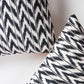 TOTO BLACK + WHITE IKAT PILLOW