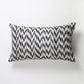 TOTO BLACK + WHITE IKAT PILLOW