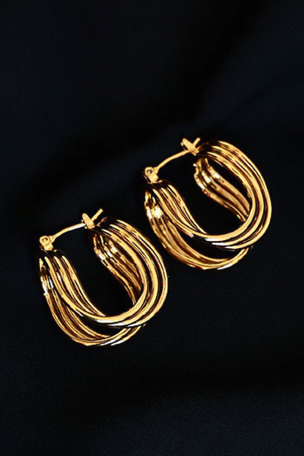 U-SHAPED HOOP EARRINGS-Thriftique Marketplace