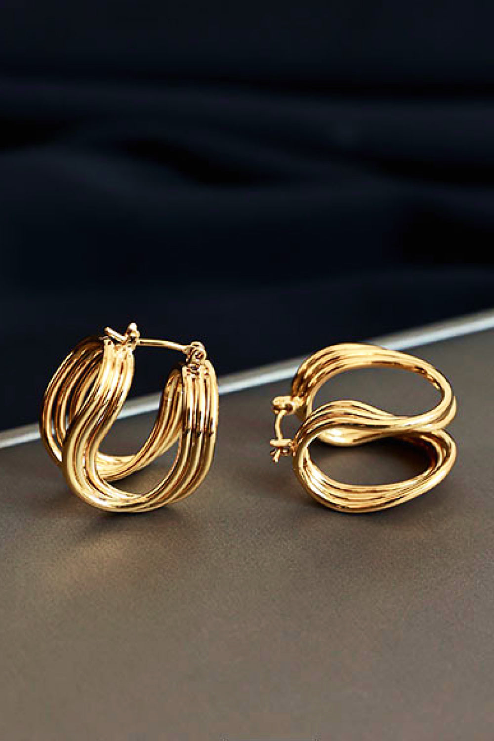 U-SHAPED HOOP EARRINGS-Thriftique Marketplace