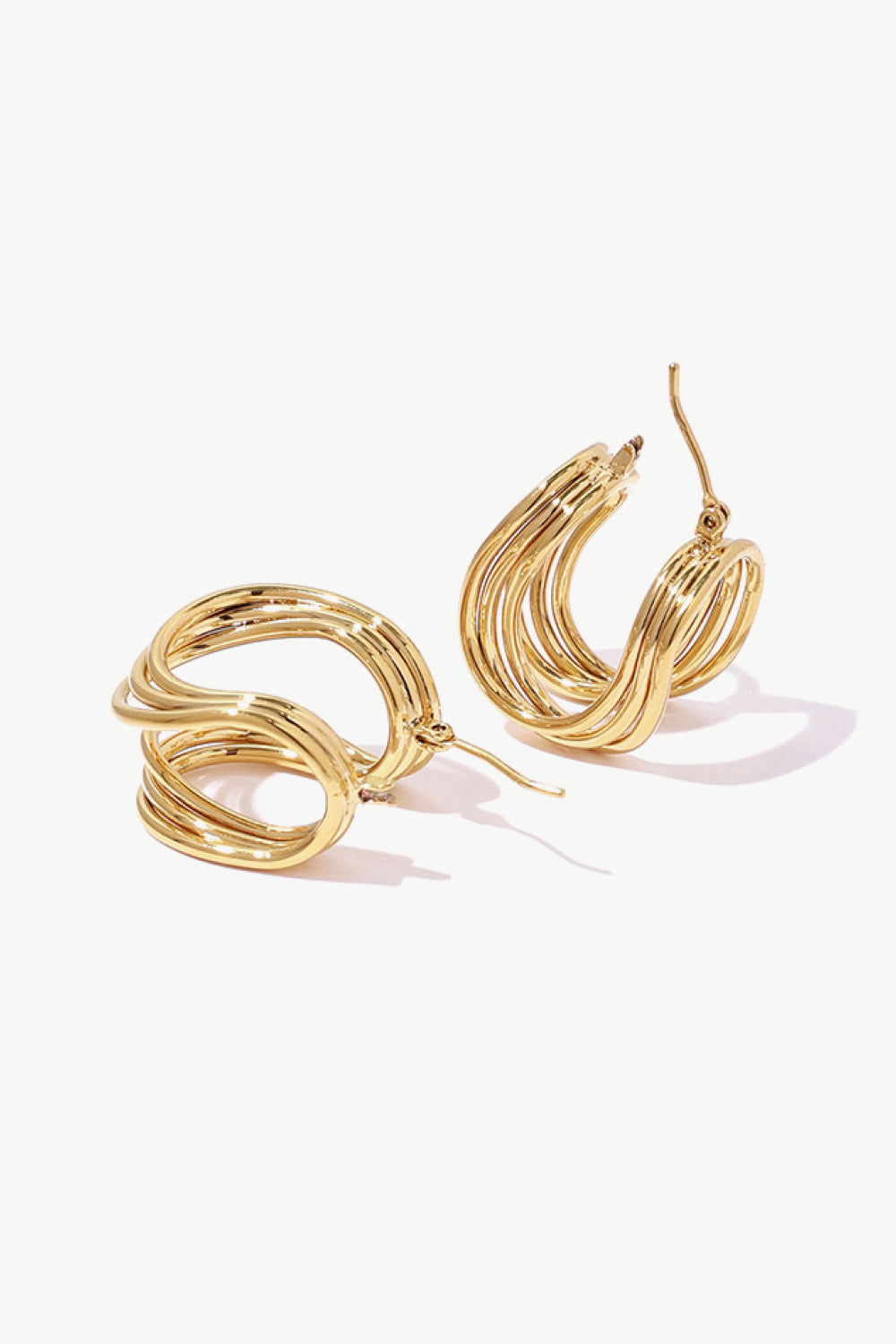 U-SHAPED HOOP EARRINGS-Thriftique Marketplace