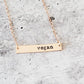 VEGAN BAR NECKLACE