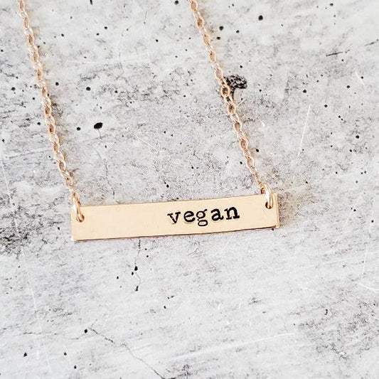 VEGAN BAR NECKLACE