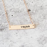 VEGAN BAR NECKLACE