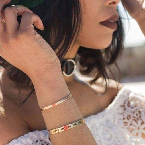 VEGAN STACKING CUFF BRACELET