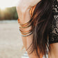 VEGAN TATTOO STYLE SKINNY CUFF BRACELET