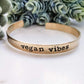 VEGAN VIBES STACKING CUFF BRACELET