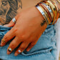 VEGAN VIBES STACKING CUFF BRACELET