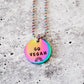 VEGAN RAINBOW PENDANT NECKLACE