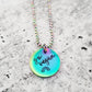 VEGAN RAINBOW PENDANT NECKLACE