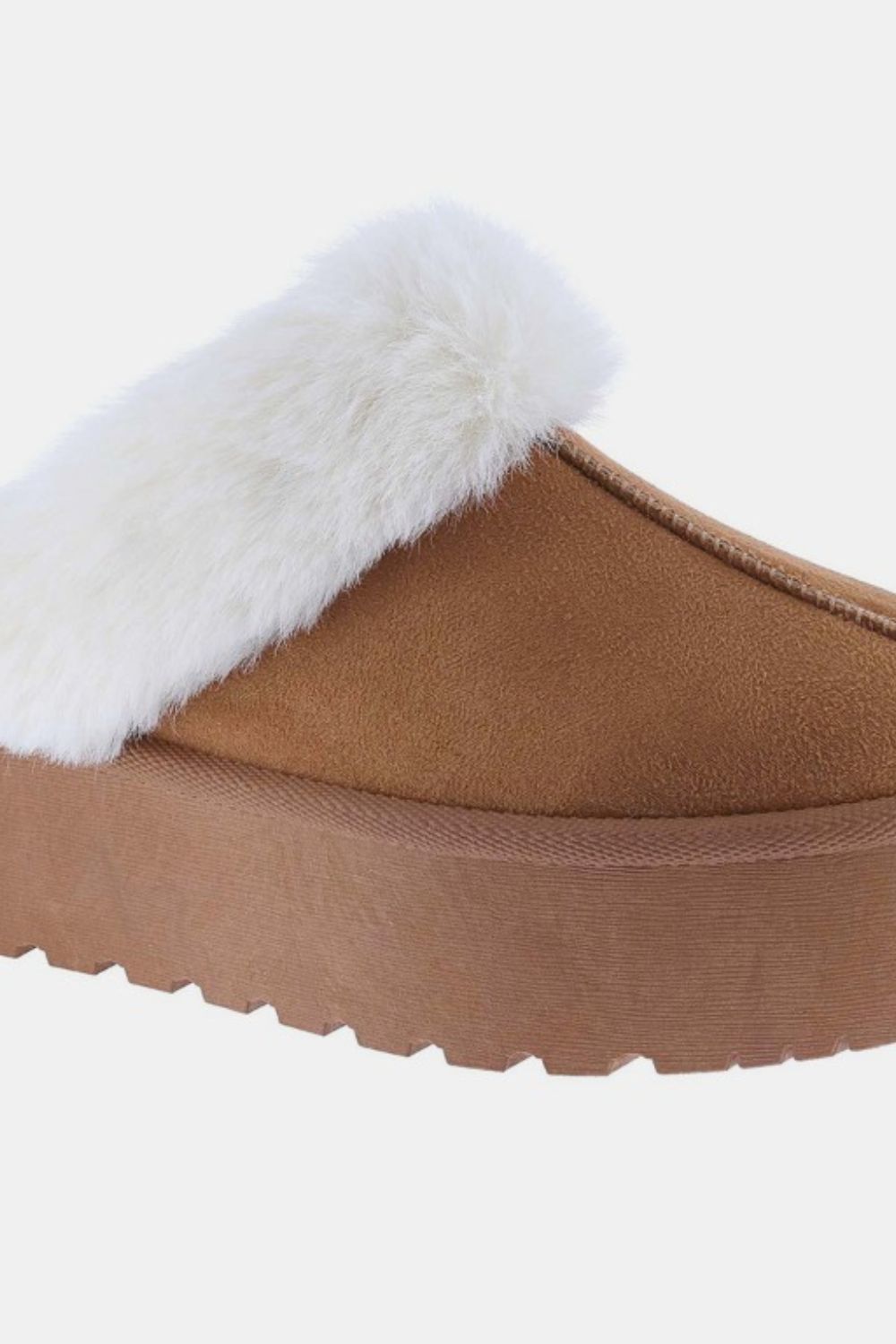 WEEBOO THICK BOTTOM FUR TRIM SNOW SLIPPERS-Thriftique Marketplace