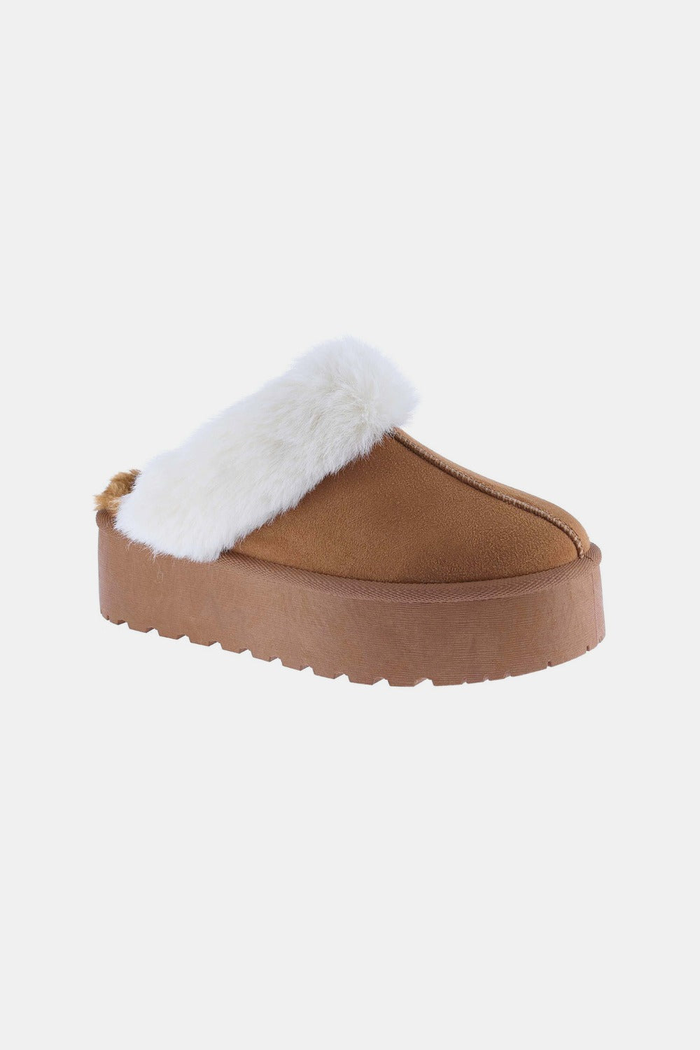 WEEBOO THICK BOTTOM FUR TRIM SNOW SLIPPERS-Thriftique Marketplace