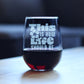 THIS IS HOW LIFE SHOULD BE ENGRAVED STEMLESS WINE GLASS INSPIRATIONAL GIFTS FOR WOMEN LARGE WINE GLASSES - 17 OZ