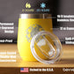 SUNFLOWER - WINE TUMBLER GLASS WITH SLIDING LID - STAINLESS STEEL INSULATED MUG - FLOWER DÉCOR GIFTS