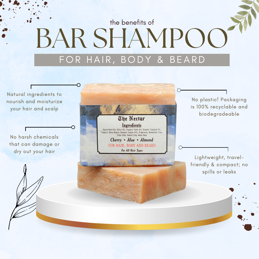 THE MORNING CALM HANDMADE VEGAN BAR SOAP FOR HAIR, BODY AND BEARD