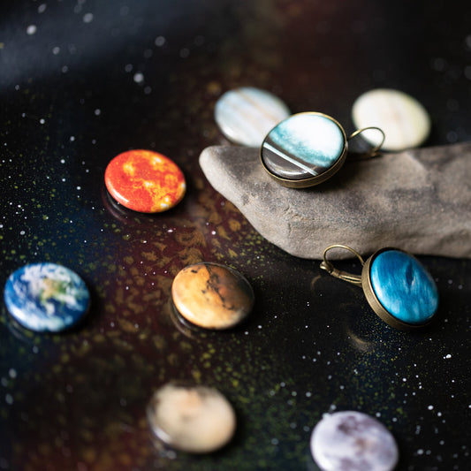 INTERCHANGEABLE SOLAR SYSTEM EARRINGS