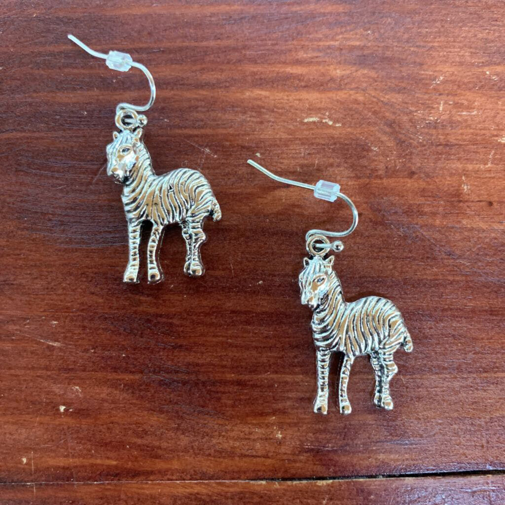 ZEBRA EARRINGS-Thriftique Marketplace