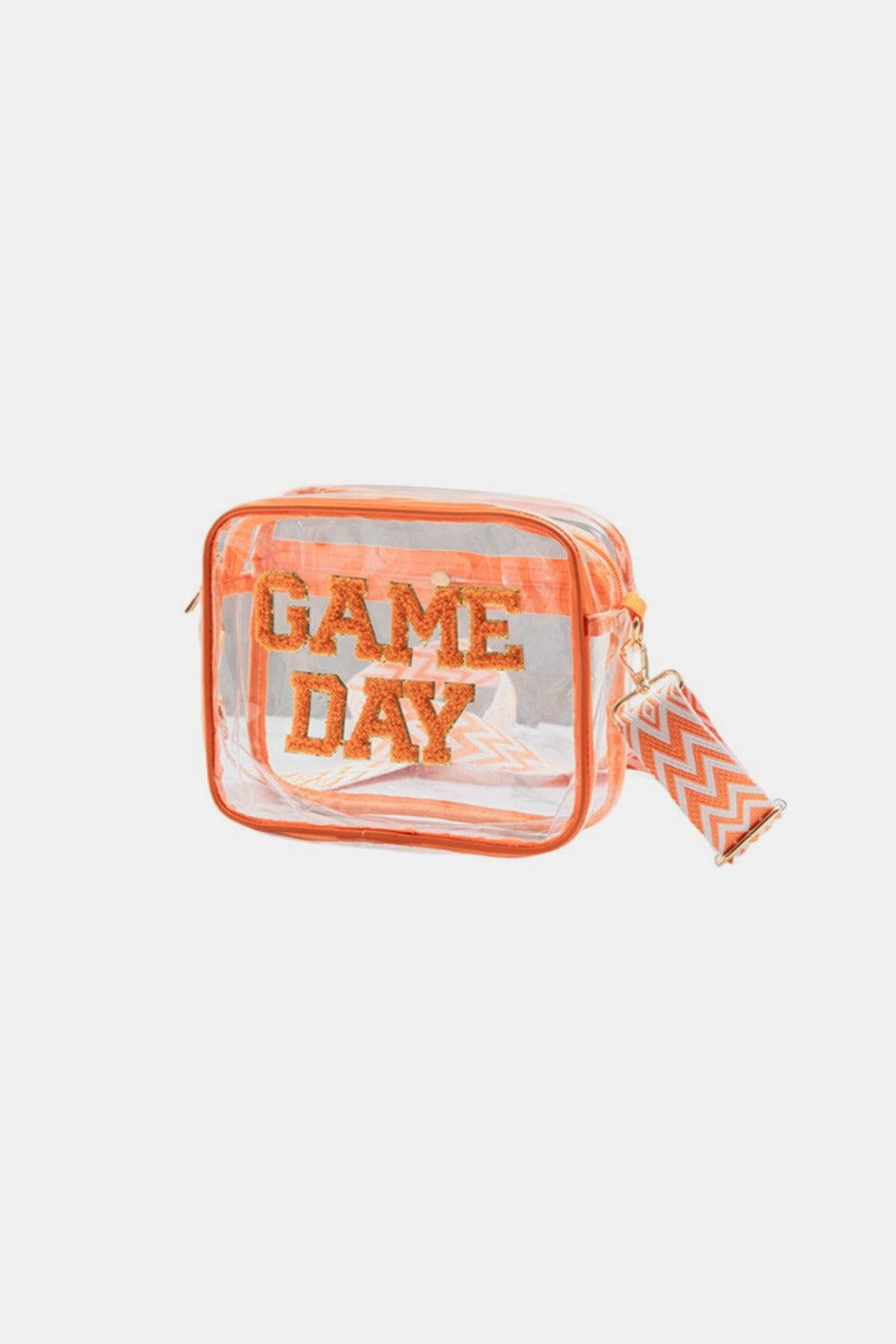 ZENANA GAME DAY STADIUM APPROVED TRANSPARENT CROSSBODY BAG-Thriftique Marketplace