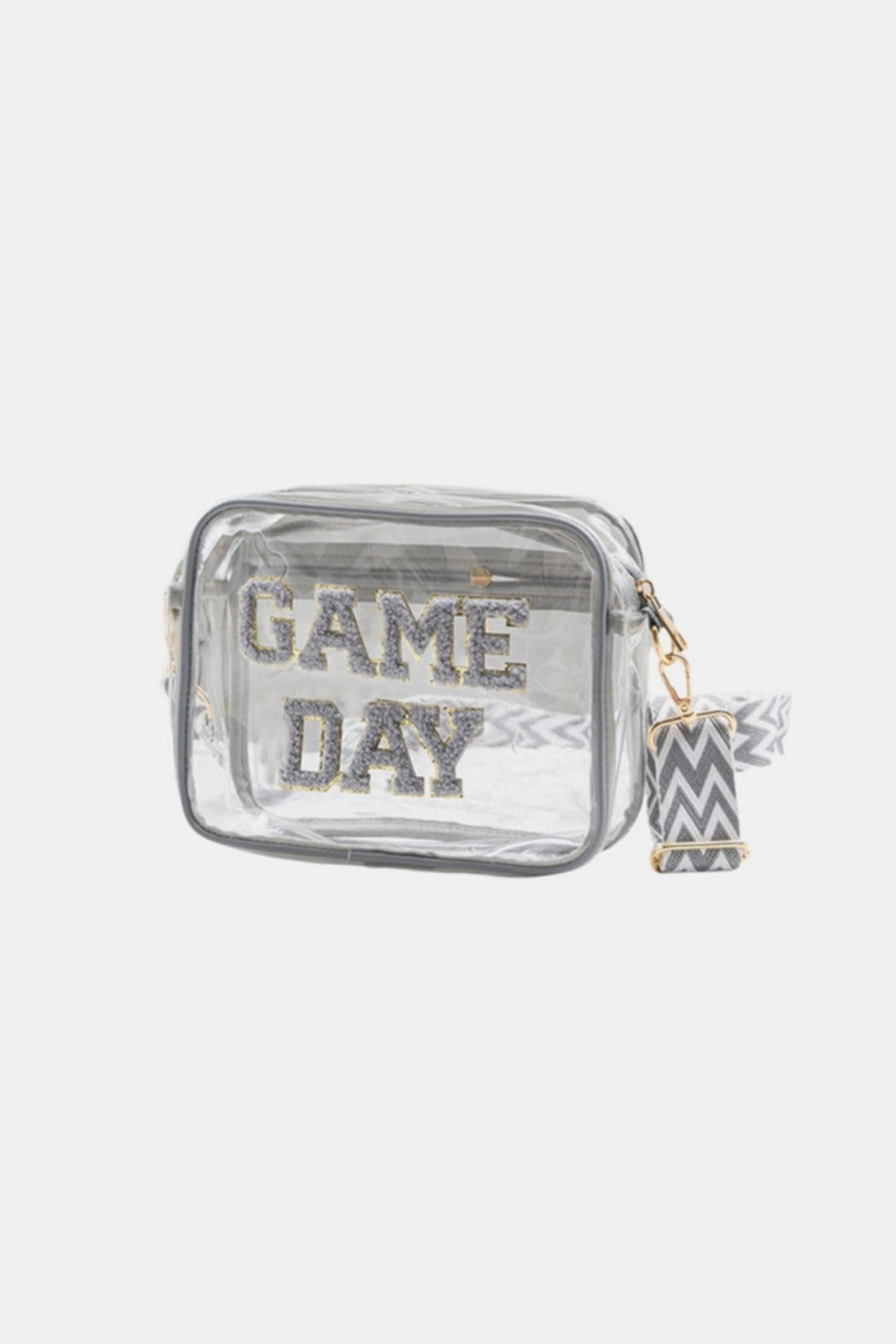 ZENANA GAME DAY STADIUM APPROVED TRANSPARENT CROSSBODY BAG-Thriftique Marketplace