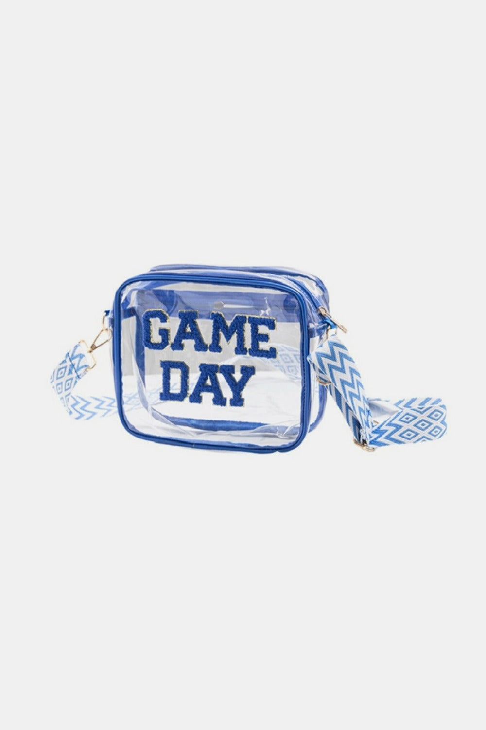 ZENANA GAME DAY STADIUM APPROVED TRANSPARENT CROSSBODY BAG-Thriftique Marketplace