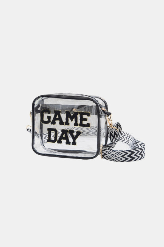 ZENANA GAME DAY STADIUM APPROVED TRANSPARENT CROSSBODY BAG-Thriftique Marketplace