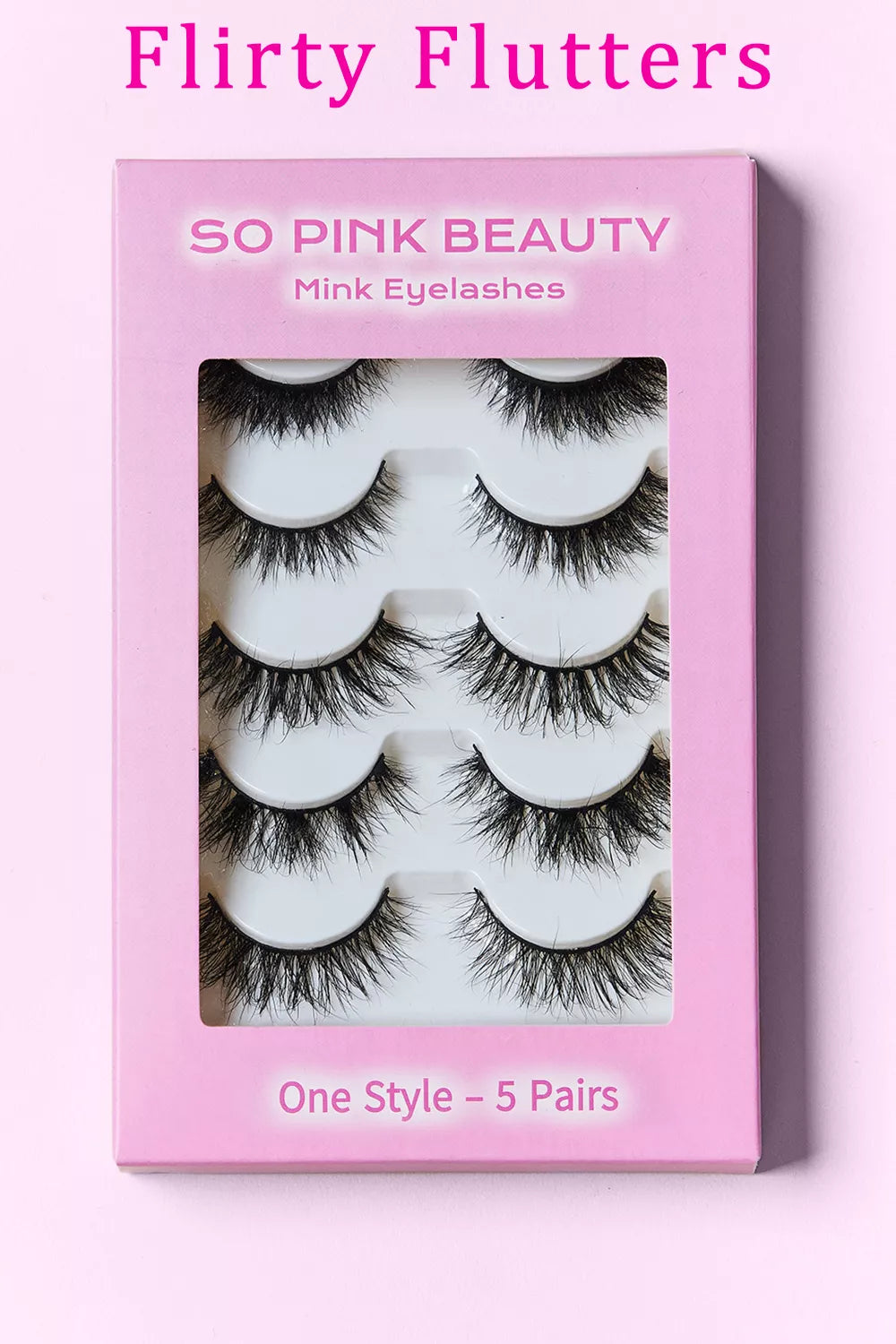 SO PINK BEAUTY MINK EYELASHES 5 PAIRS