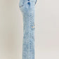 JUDY BLUE FULL SIZE HW MINERAL WASH DESTROY 90'S STRAIGHT JEANS PLUS SIZE