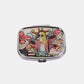 NICOLE LEE USA PRINT METALLIC RECTANGULAR PILL CASE