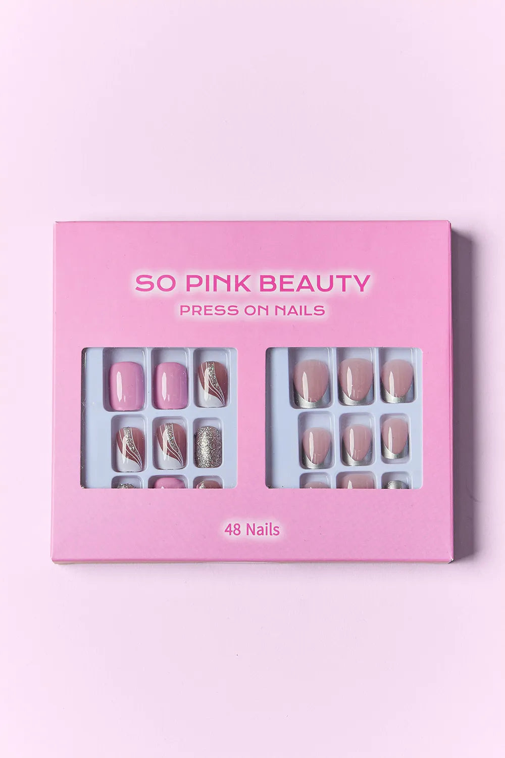 SO PINK BEAUTY PRESS ON NAILS 2 PACKS
