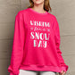 SIMPLY LOVE FULL SIZE WISHING FOR A SNOW DAY ROUND NECK SWEATSHIRT
