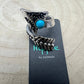 Arrow Head Cuff Ring with Faux Turquoise Stone