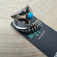 Arrow Head Cuff Ring with Faux Turquoise Stone