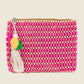 FAME WOODEN BEADED RECTANGLE BAG