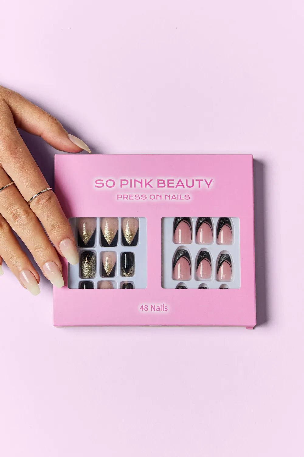 SO PINK BEAUTY PRESS ON NAILS 2 PACKS