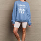 SIMPLY LOVE FULL SIZE WISHING FOR A SNOW DAY ROUND NECK SWEATSHIRT